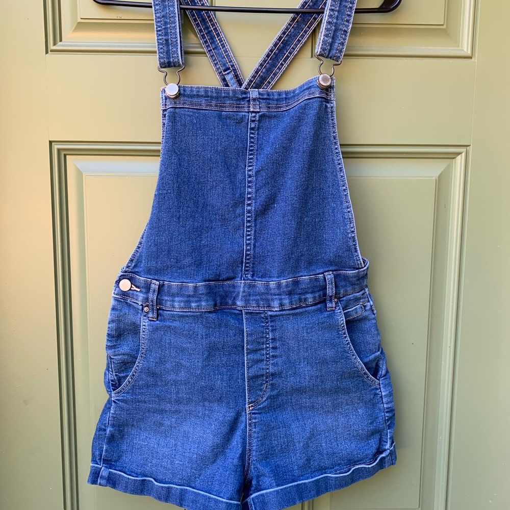 H&M denim shorts overalls